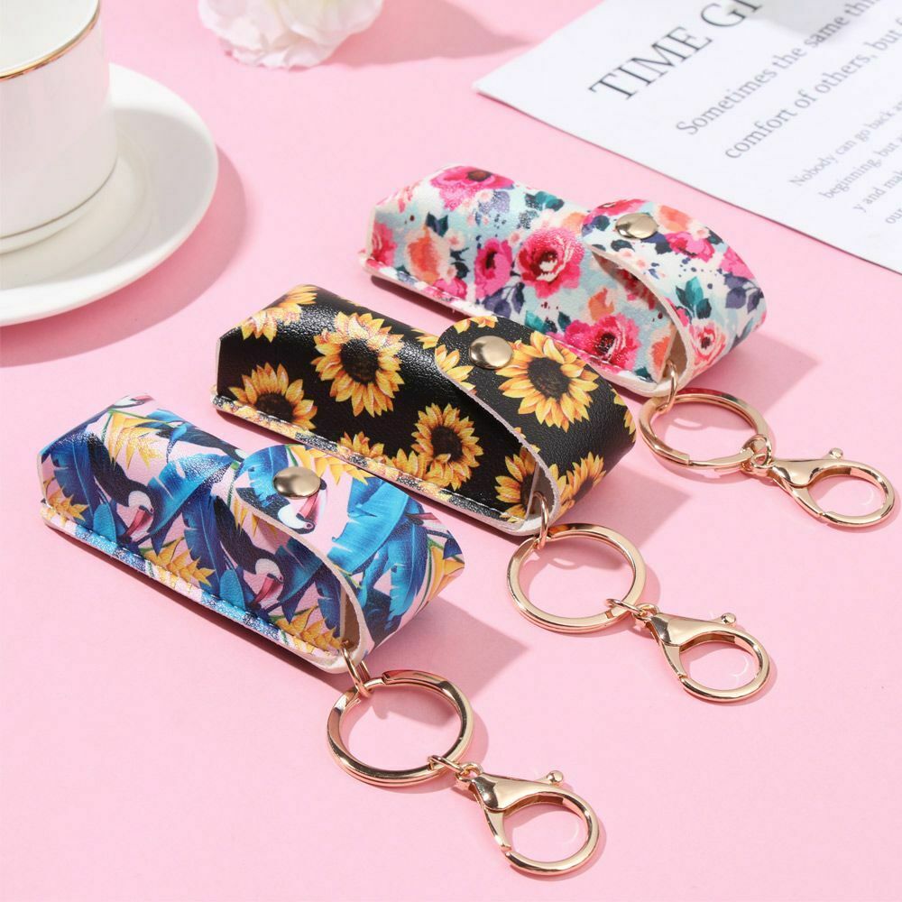 Keyring Lip Rouge Sleeve Lipstick Cover Lipstick Cases Rouge Box Balm Holders