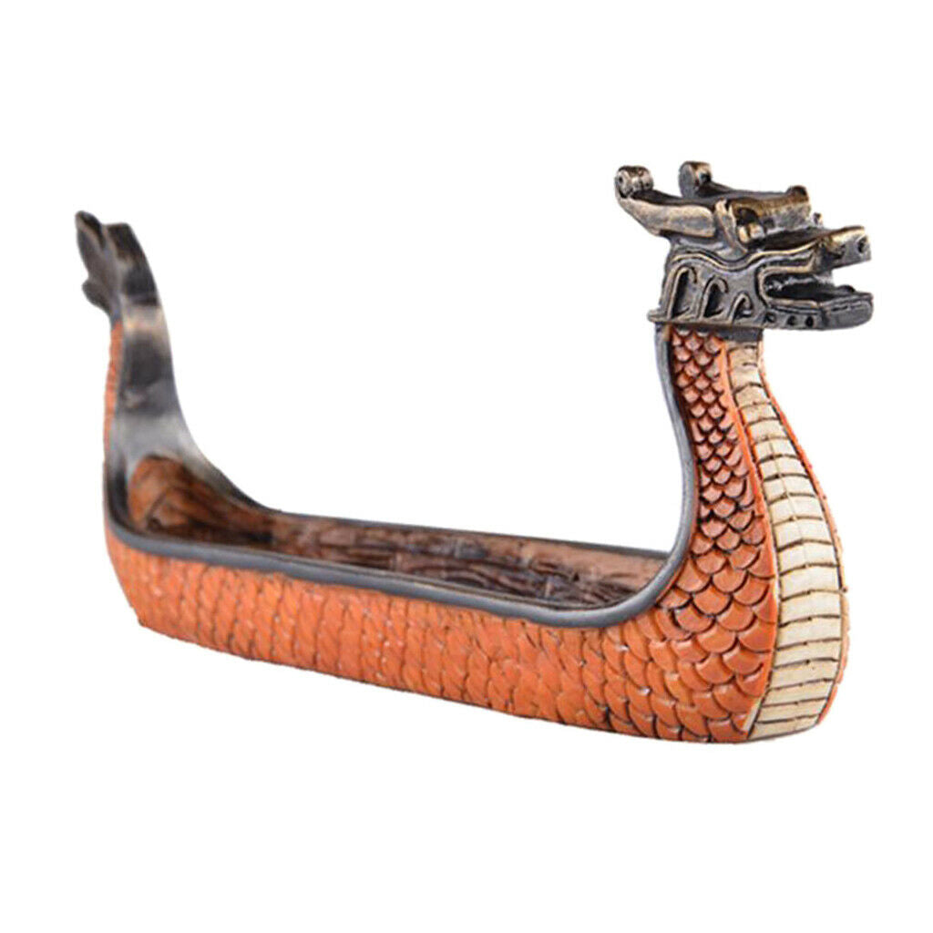 Dragon On Viking Boat Ornament Incense Burner