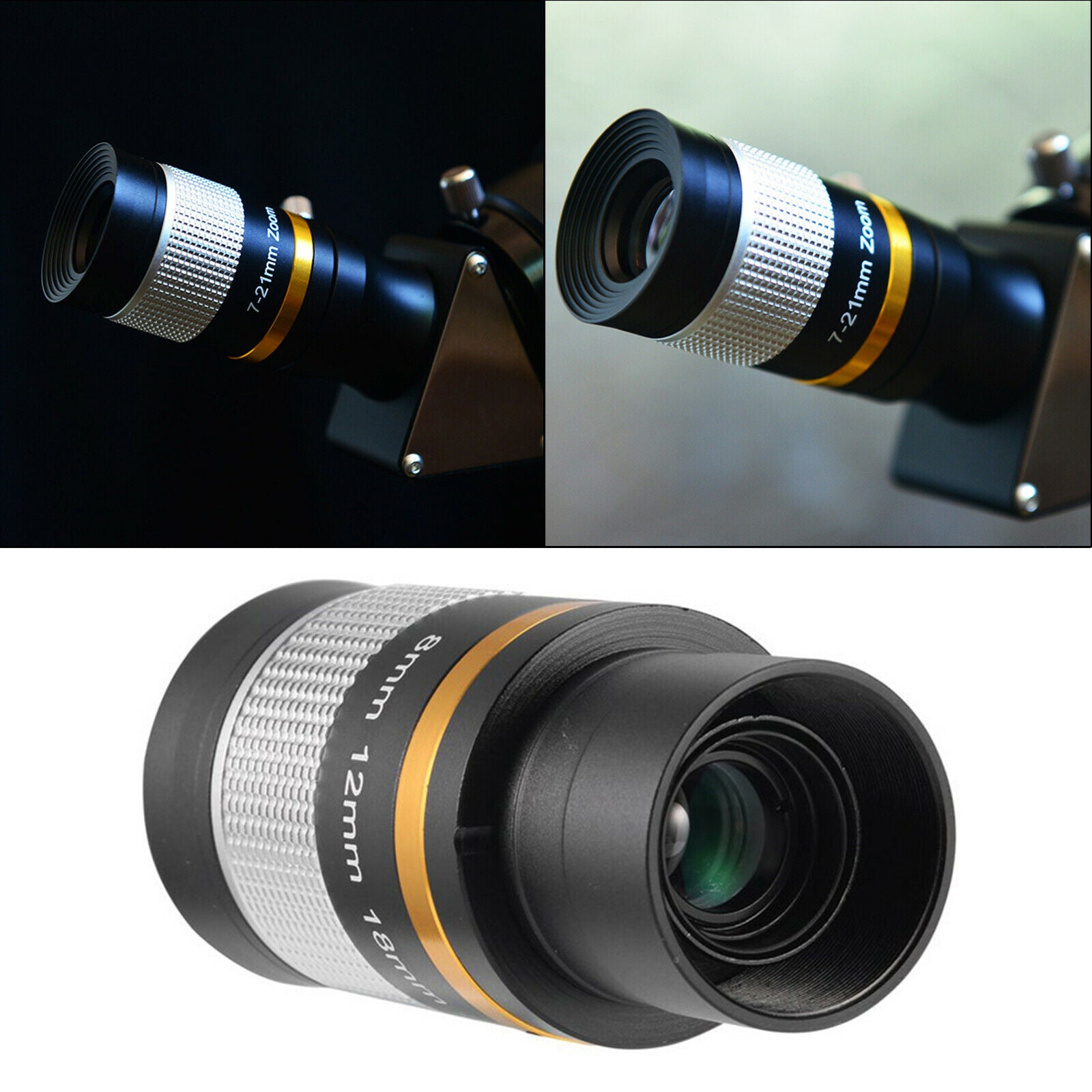 7-21mm Zoom Eyepiece Versatile for 1.25" Astronomical Telescope Nebulae