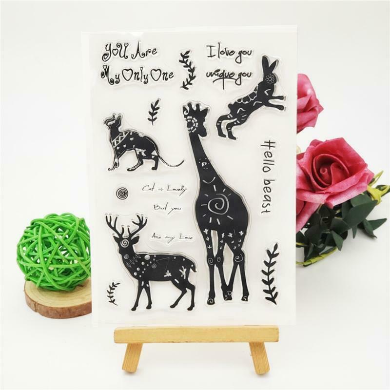 Animals Silicone Clear Seal Stamp DIY Scrapbooking Embossing Photo Album Decor