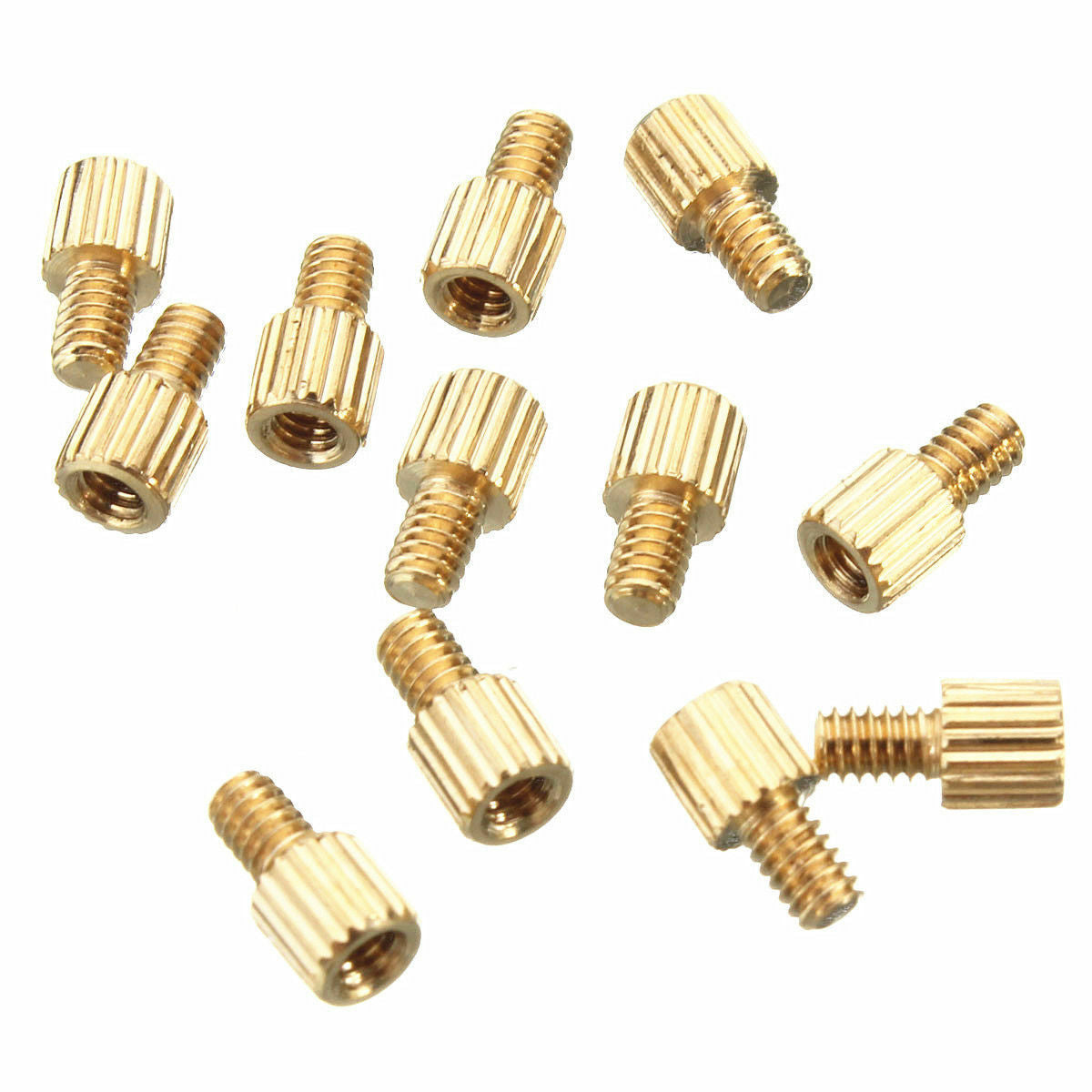 100pcs Male Female PCB Thread Brass Pillars Standoff Spacers Set M2x3mm+3mm