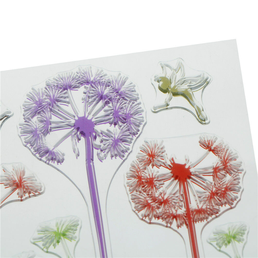 Romantic  Dandelion Grass Clear Stamps Scrapbooking Card Making Album DecorDD