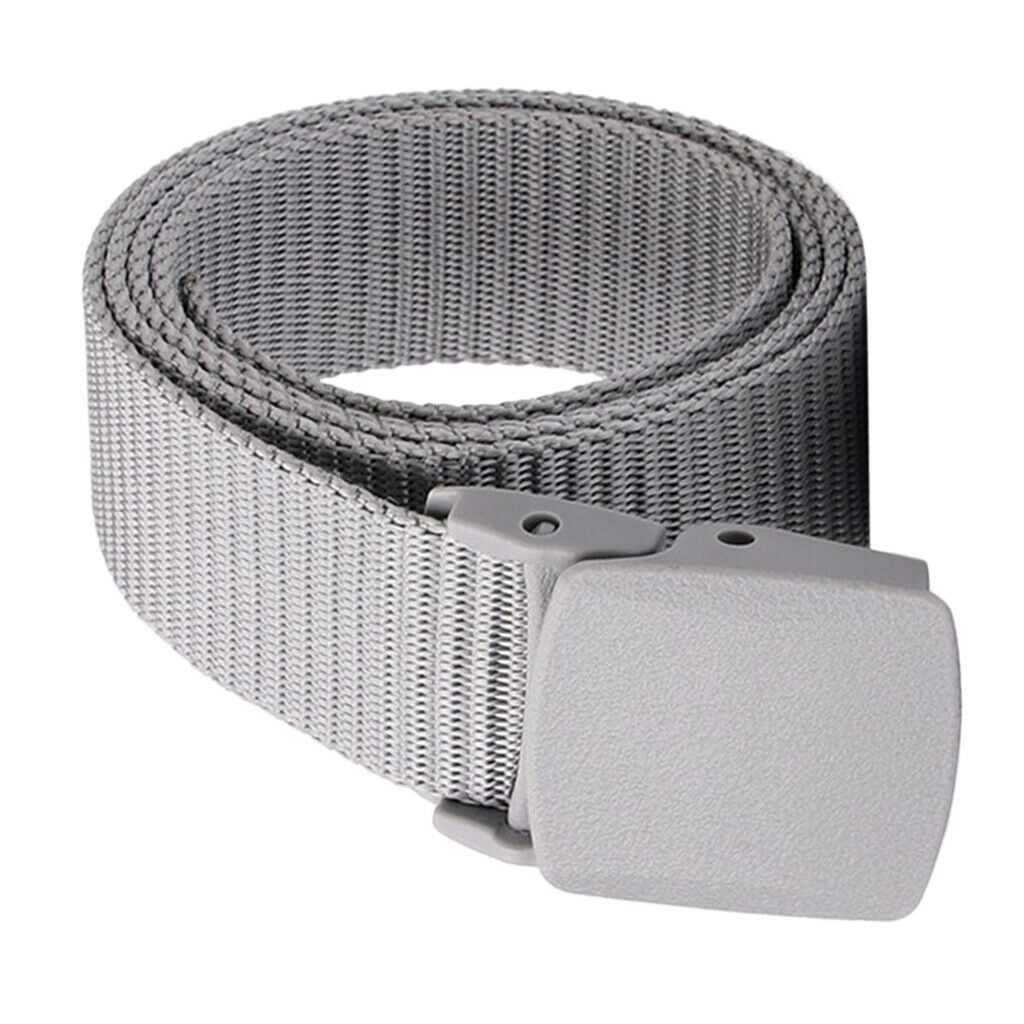 2x Unisex Casual Army Nylon Webbing Belt Long Police Utility Waistbelt