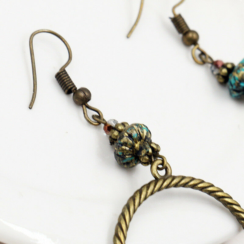 Boho Tassel Shell Flower Circel Round Dangle Drop Hook Ear Stud Earrings Jewelry