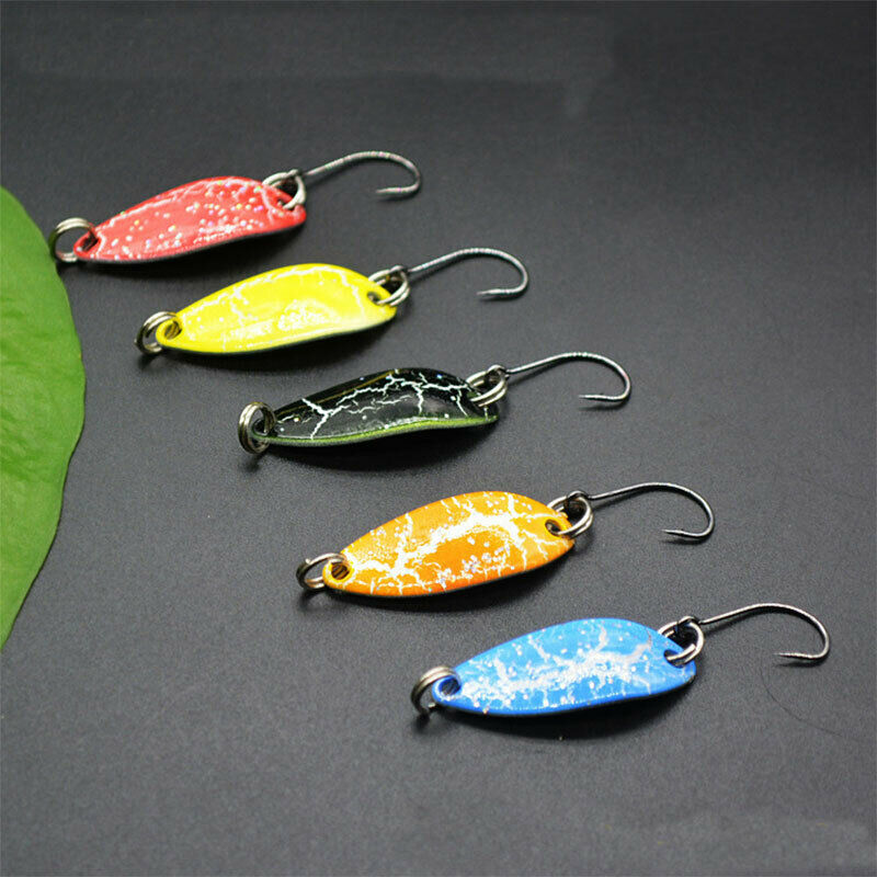 5PCS Mini 3.5g Spoon Fishing Lure 30mm Metal Jigging Lure Baits Swimbait .l8