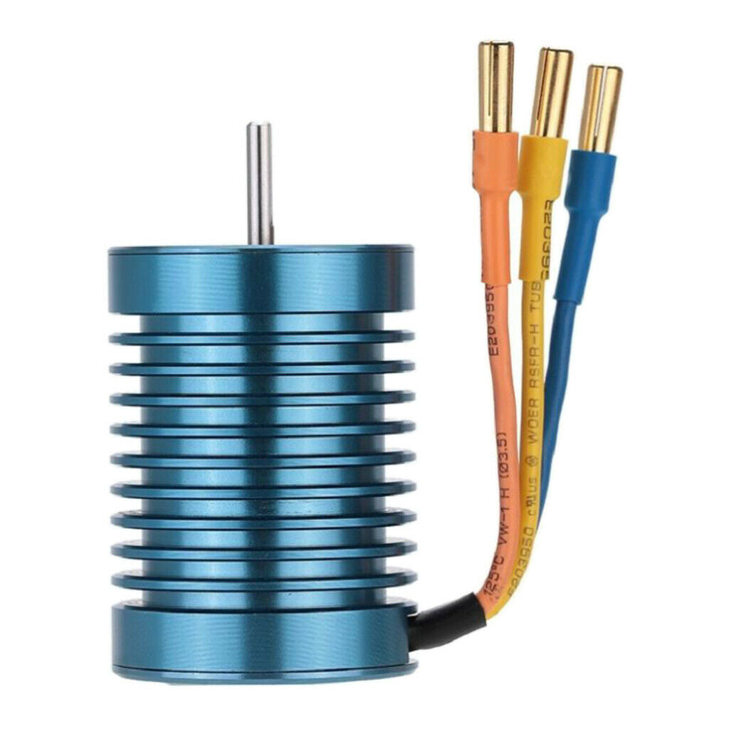 F540 3300KV Slot Waterproof Brushless Motor Sensorless for 1/10 1/12 RC Racing