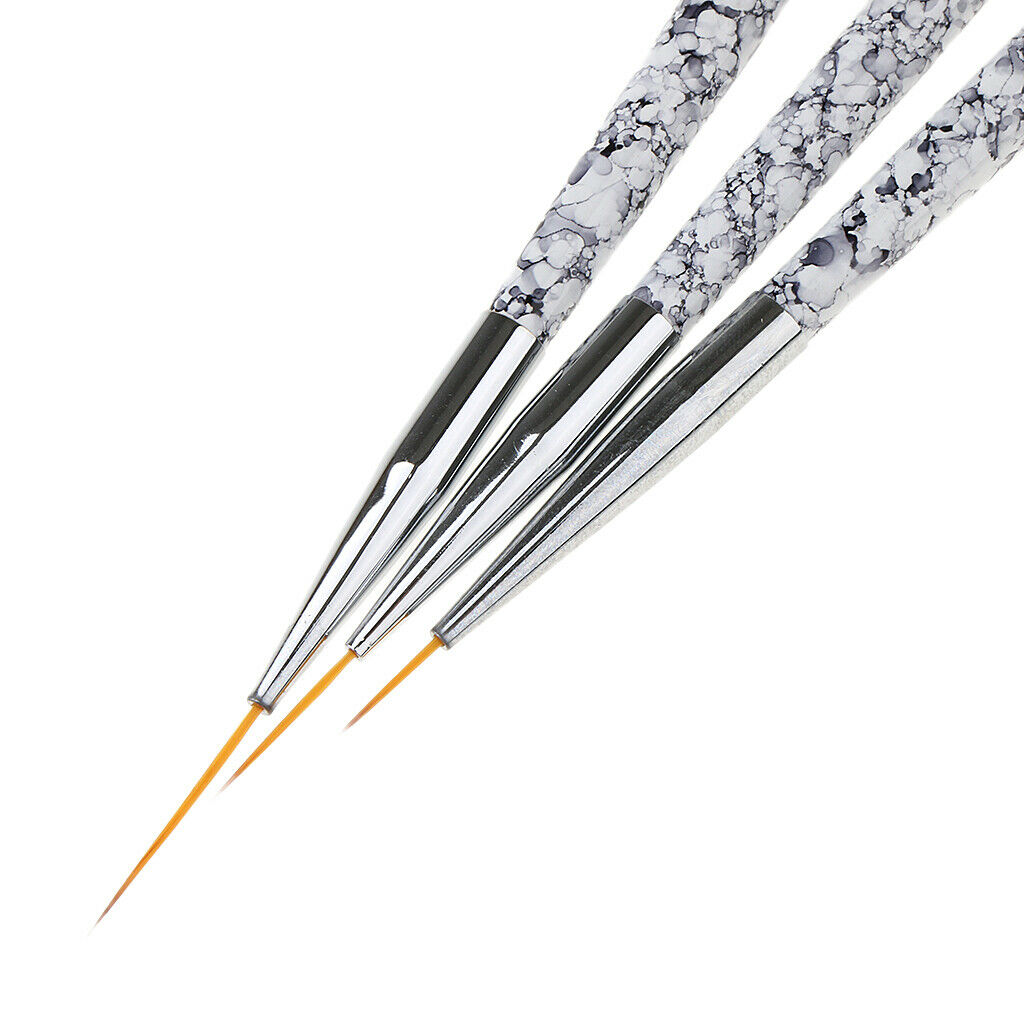 Portable Nail Art Liner Brush UV Gel Marble Pattern Handle Manicure Design