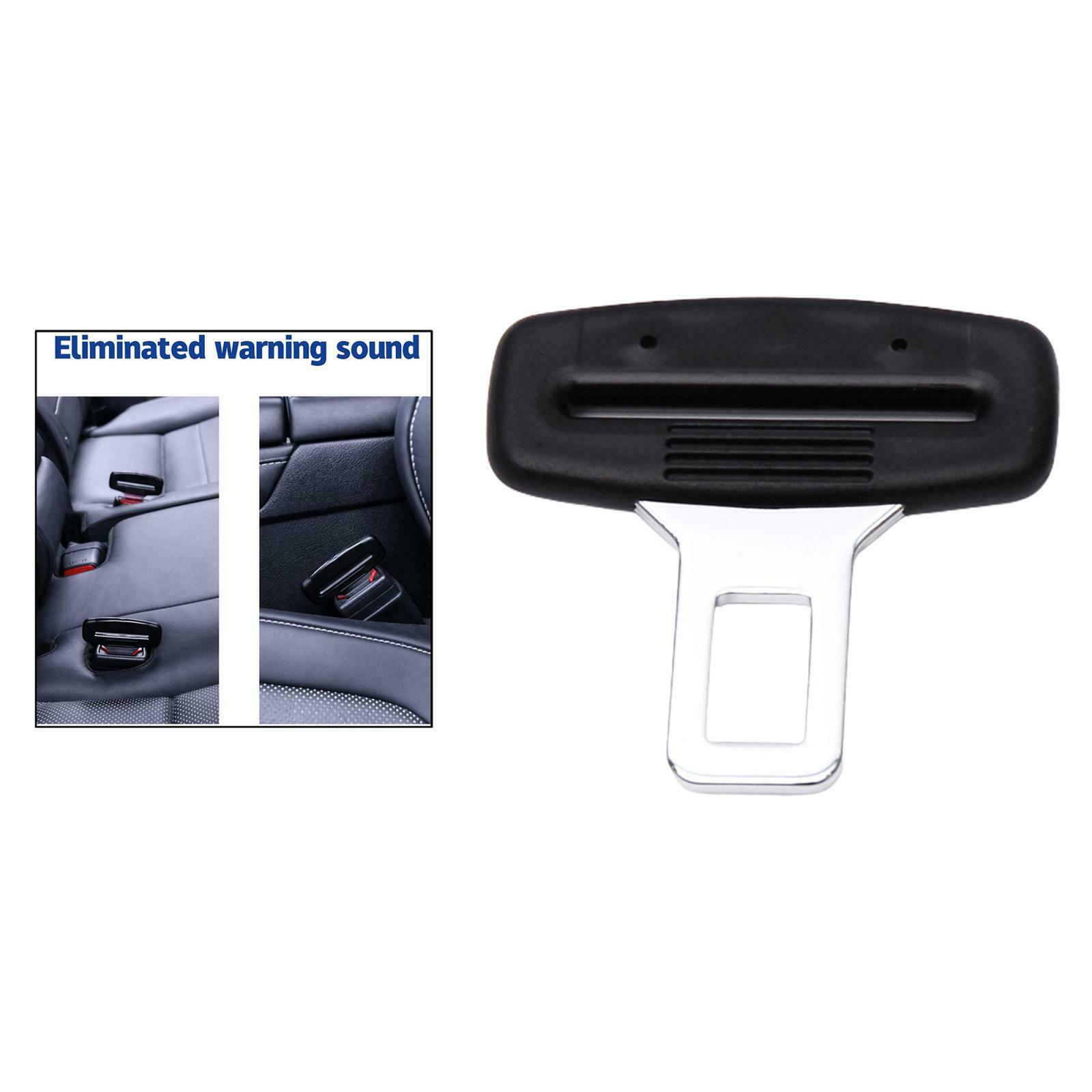 Universal Auto Car Seat Safety Belt Buckle Belt Clip Silencer Metal Tongue