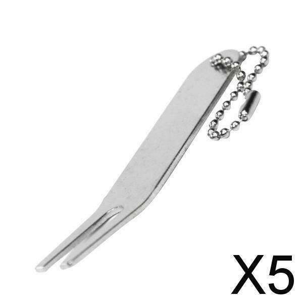 5X Zinc Alloy Golf Divot Tool Portable Lightweight Repair Fork Club Accessories