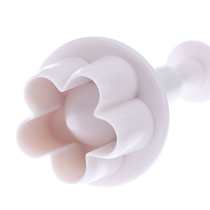 4Pcs Plum Flower Fondant Cake Cutter Plunger Cookie Mold Decorating Candy.l8
