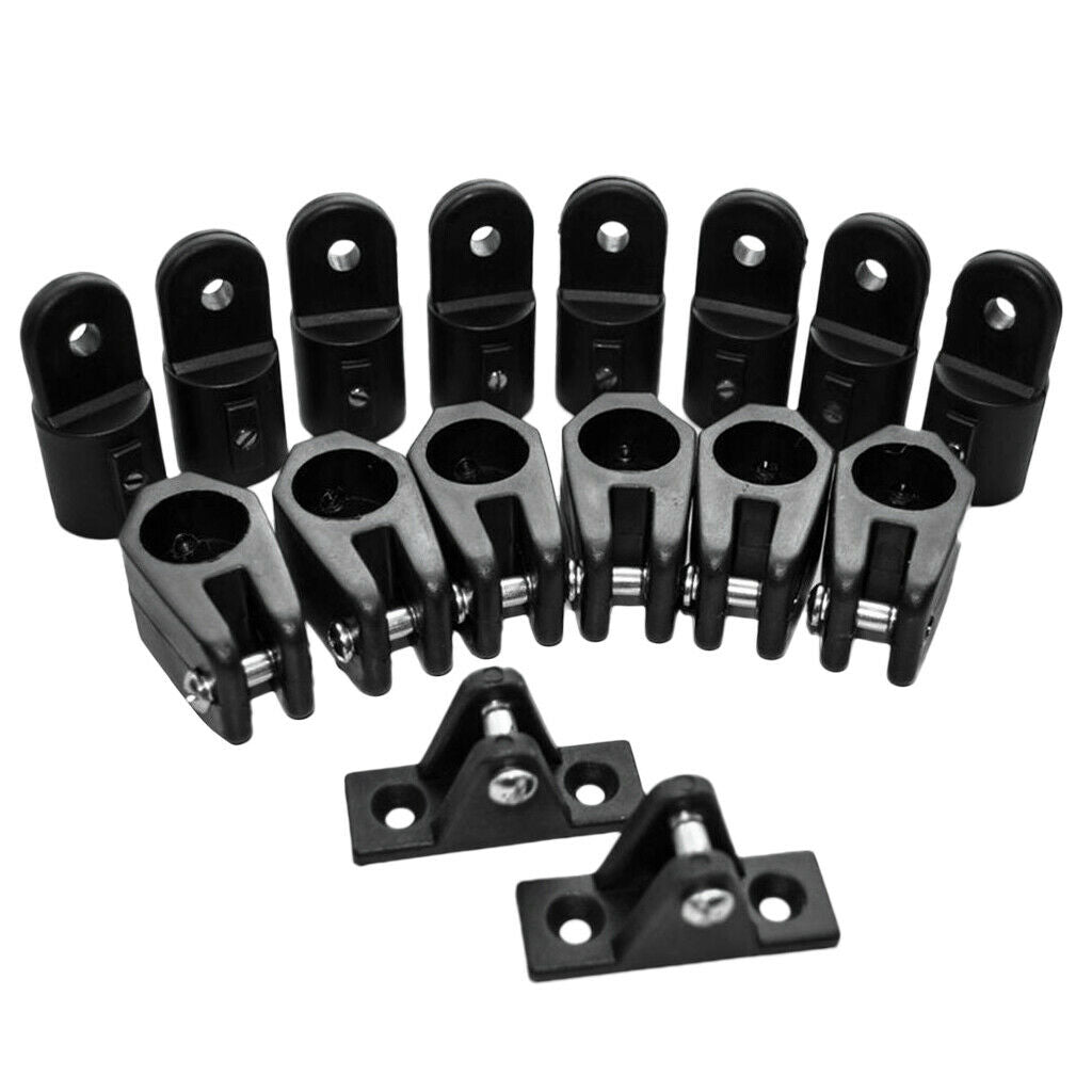 16 Nylon Boat Canopy Cover Bimini Top Deck Hinge Jaw Slide, Fitting Hardware
