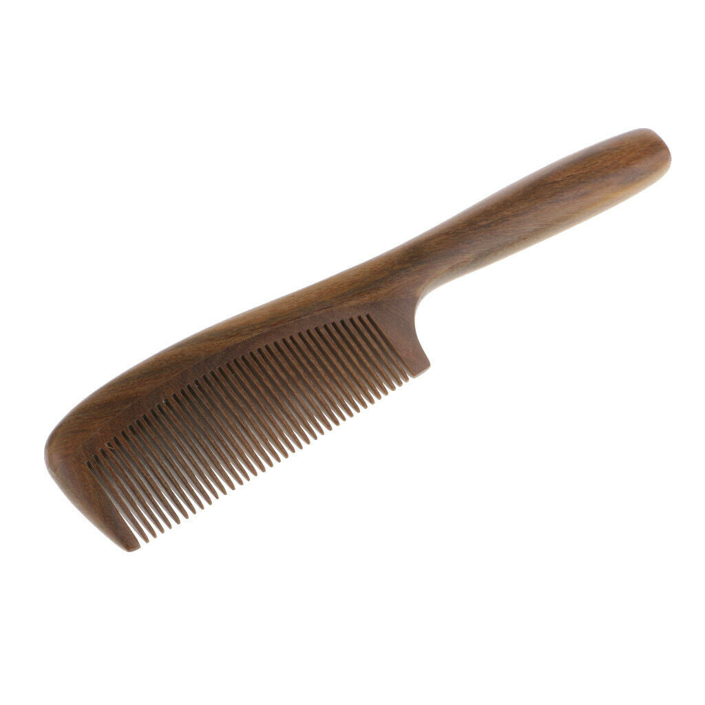 Handmade natural sandalwood wooden hair comb wood no