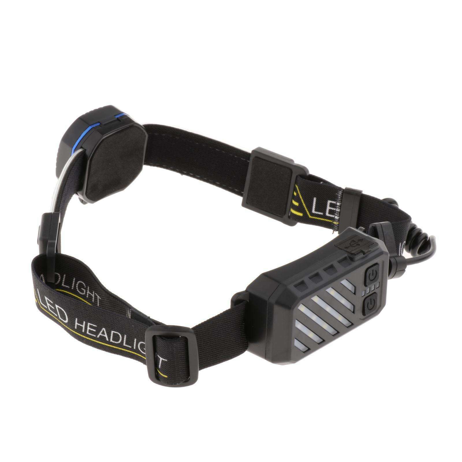 Rechargeable Headlight with 7 Modes, Super Bright LED Head Lamp, Hands-Free
