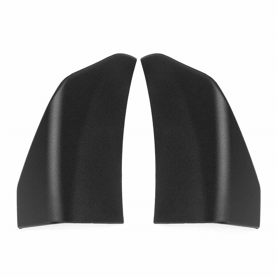 For 2015-2017 Ford MUSTANG 1 Pair Matte Black Front Chin Bumper Spoiler Winglets