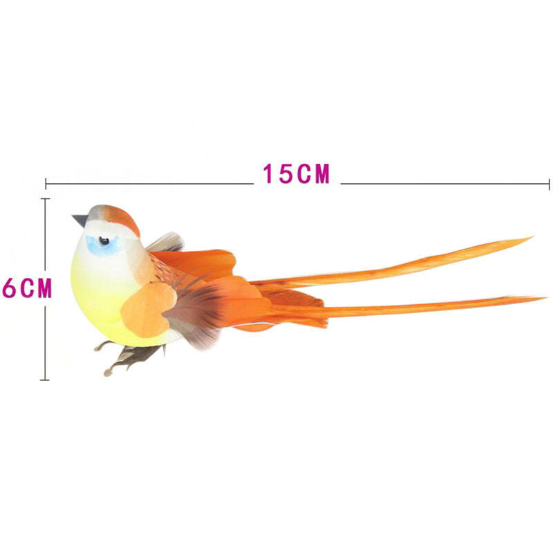 DIY mini craft birds artificial bird feather foam simulation bird home de.l8