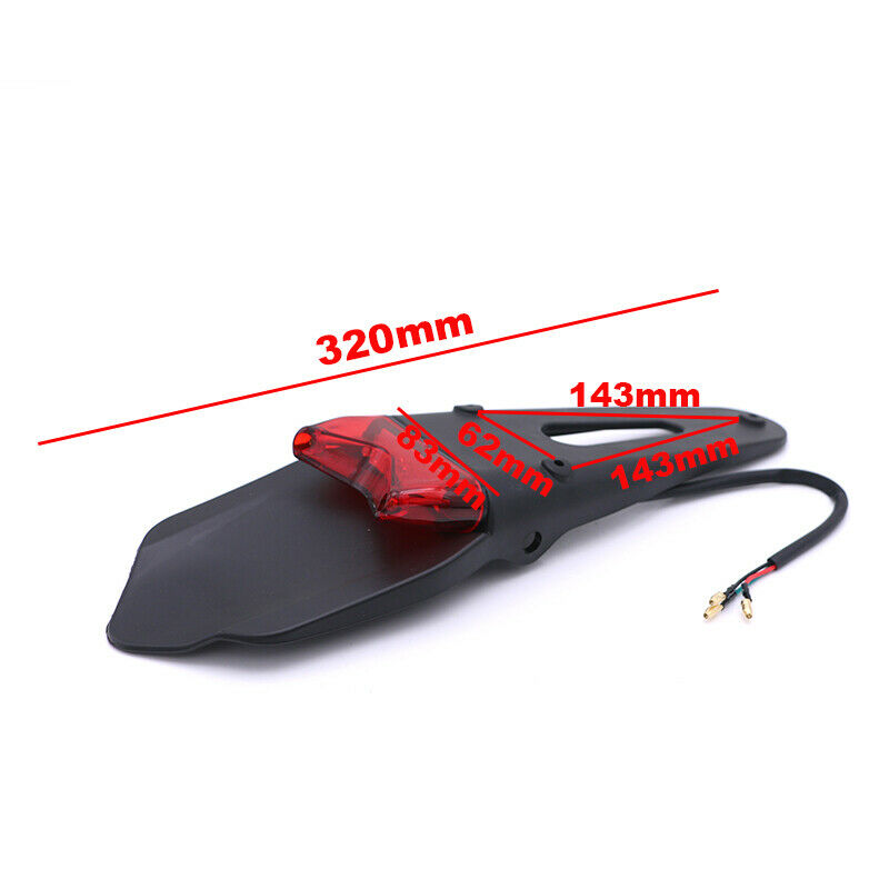 Motorcycles Running Red LED Rear Fender Brake Tail Light Off-road Dirt Bike