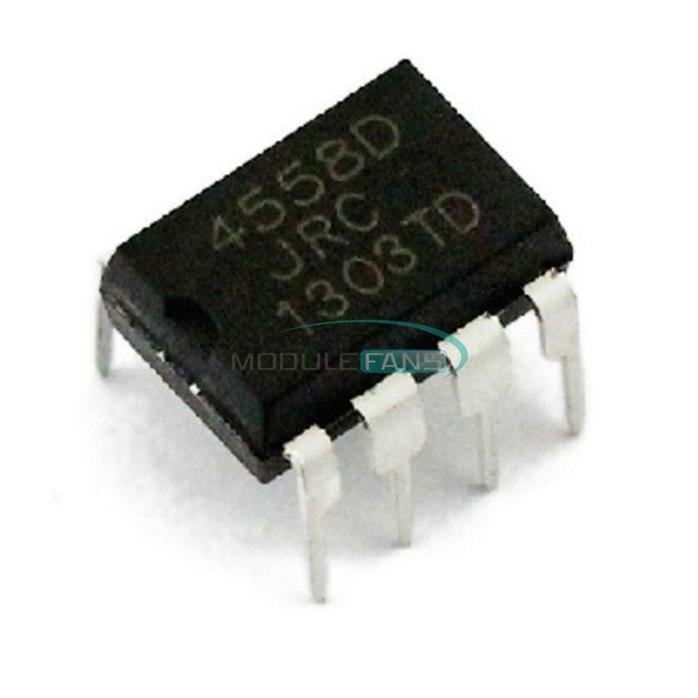50PCS JRC 4558D  JRC4558D DIP 8 OPAMP OP AMPS CHIP IC Low Power TS808 TS9