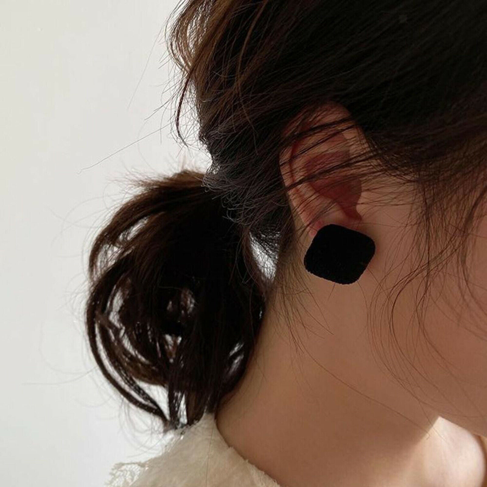 1PC Fashion French Ribbon Polka Dot Earrings Pendant for Women Girls Wedding