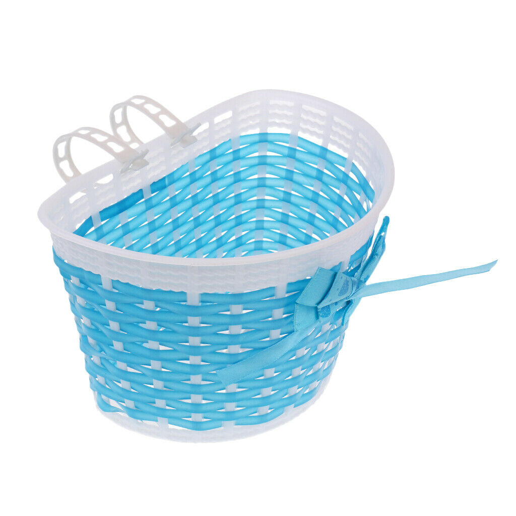 2x Children Kids Girls Bicycle Front Basket Bike Cycle Shopping Holders