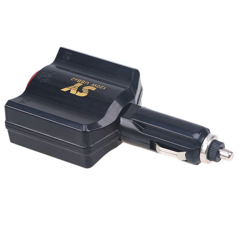 Car Auto DC12V-24V Charger Socket Dual 2 USB Port Charging Power Adapter Outlet