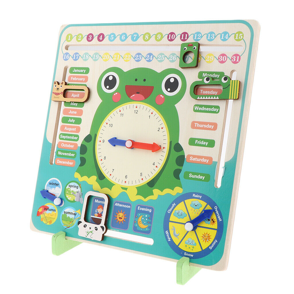 Kids All About Today Calendar Board - PreSchool Educational & Learning Wooden