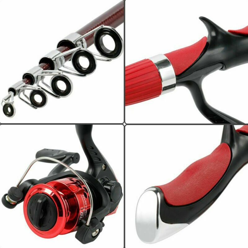 Spinning Fishing Rod and Reel Set Carbon Ultra Light Fishing Pole Tackle Tool