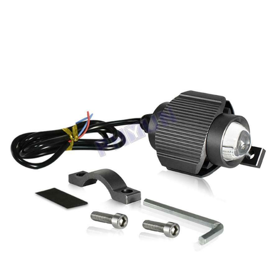 16W Motorcycle Moped LED Headlight Projector Spotlight Headlamp High & Low Beam