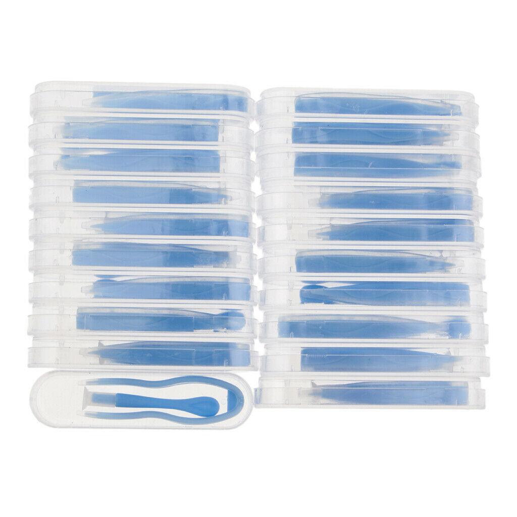 20 Boxes Contact Lens Applicator Inserter Tweezers  Remover Tool Kit Blue