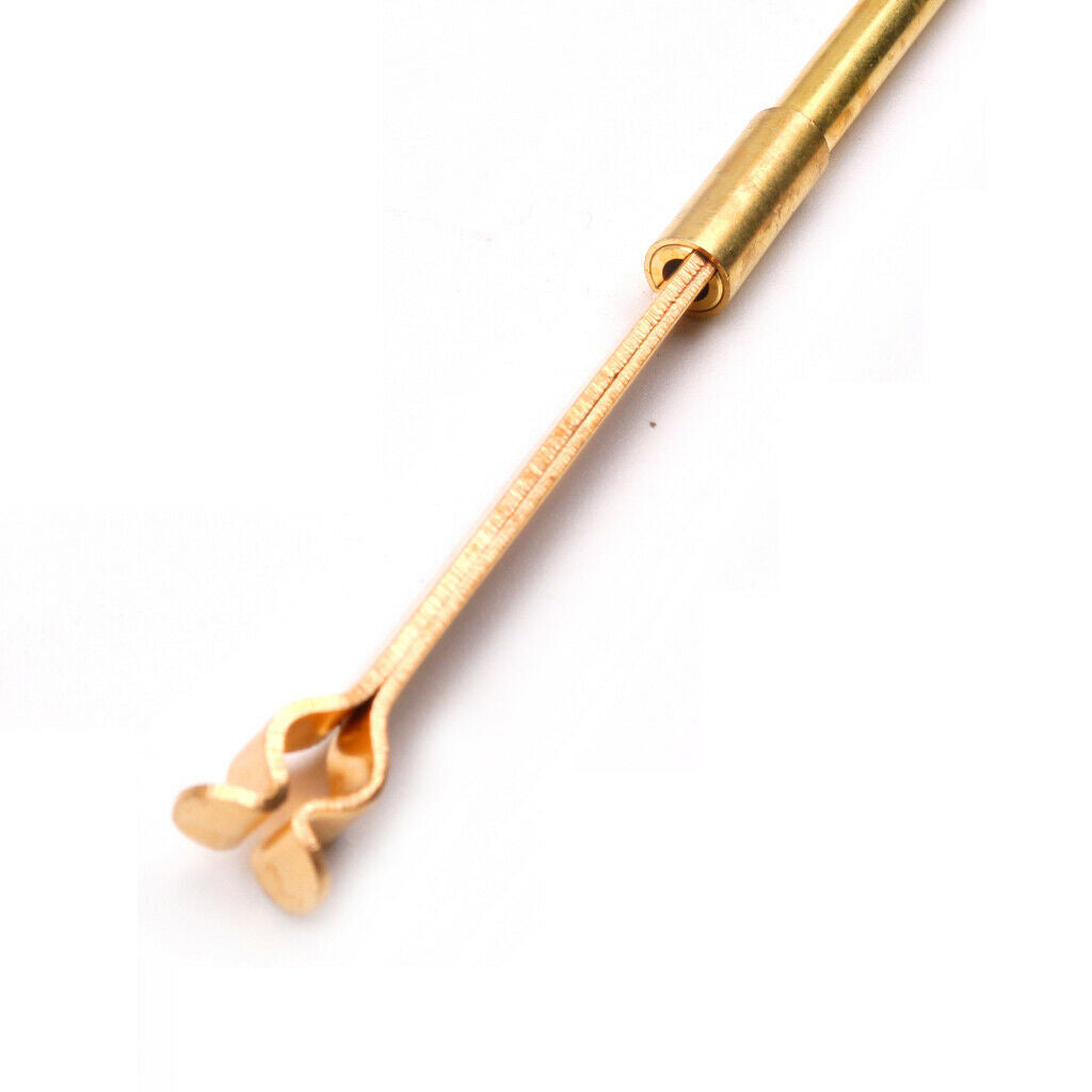 1 set violin fiddle tools brass sound post gauge & retriever clip &
