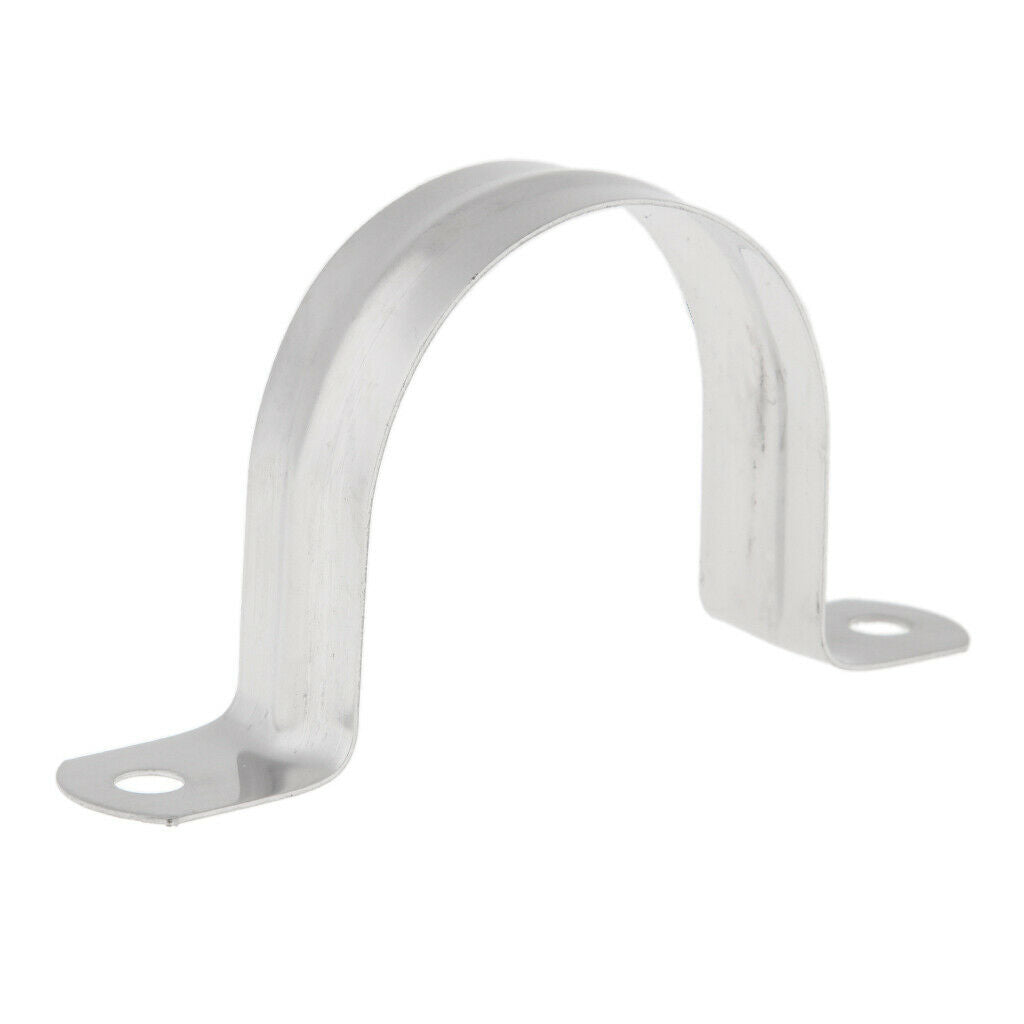 2 pieces Stainless Steel Saddle Clip Clamp Stormwater Pipe Downpipe 50+120mm