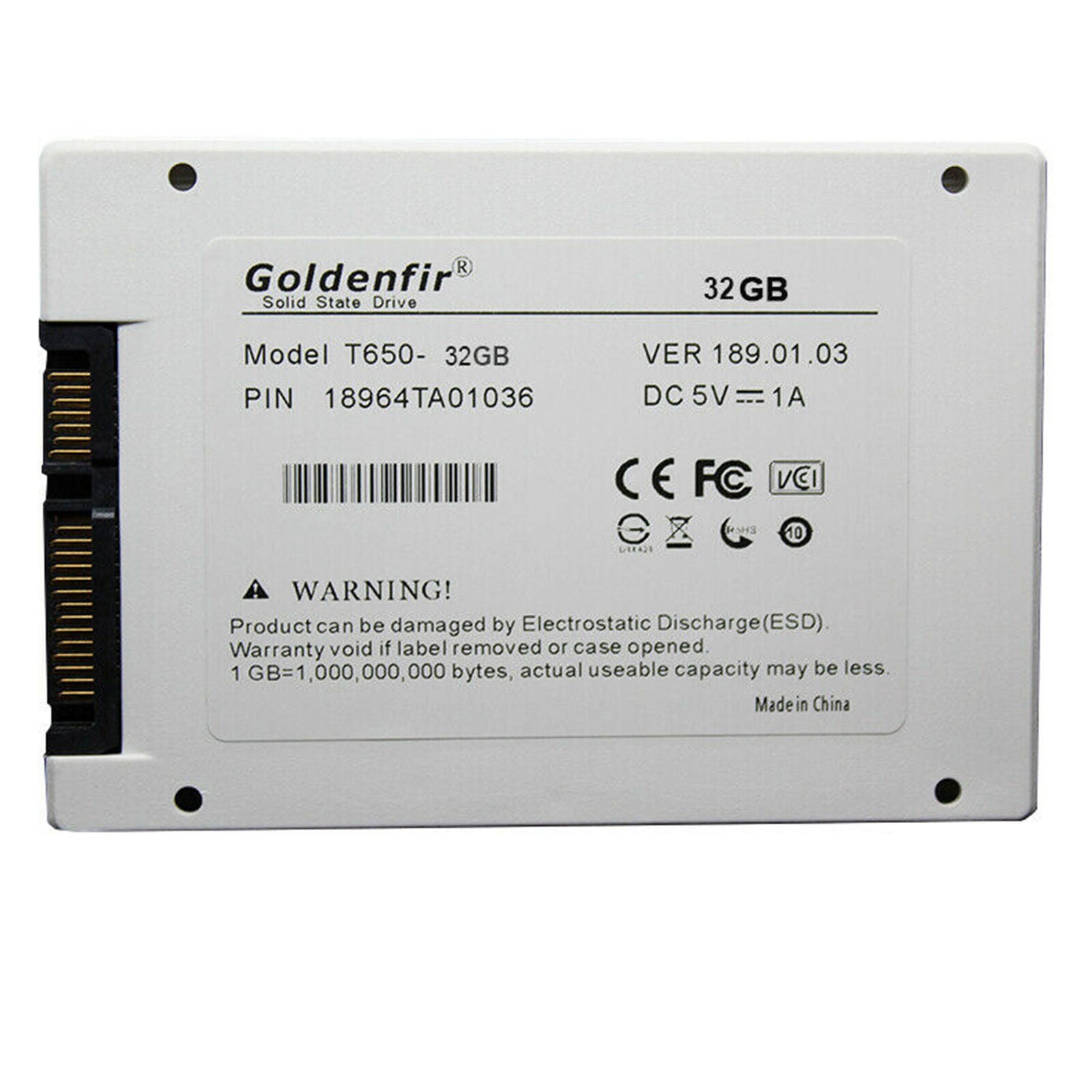 2.5 Inch Solid State Hard Disk 32GB SSD Desktop Notebook Computer