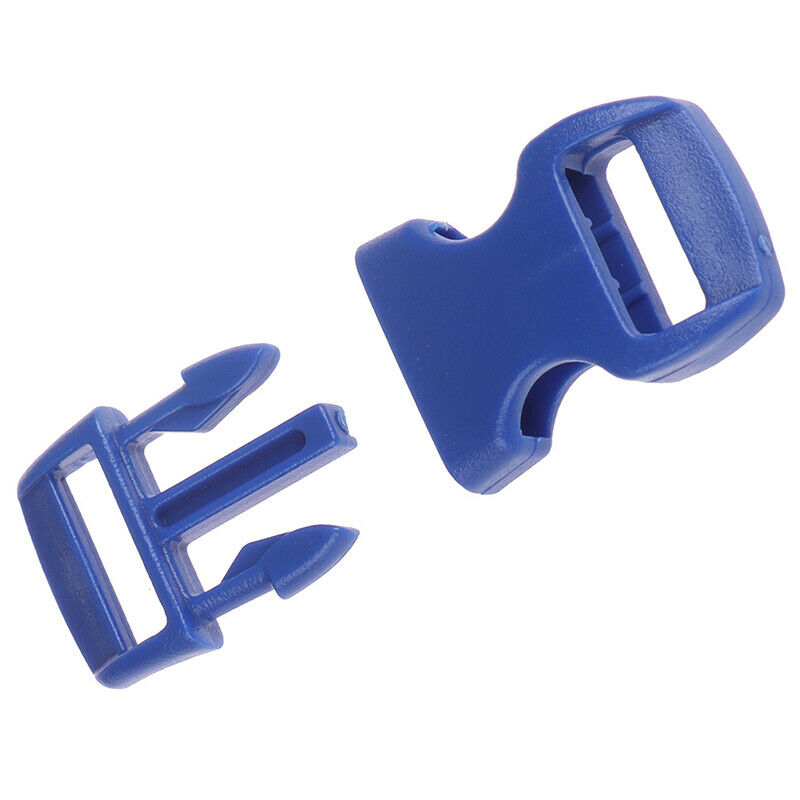 20x 3/8"10mm Wide Side Release Buckle Pacord Bracelet DIY Dog Coll Strap .l8