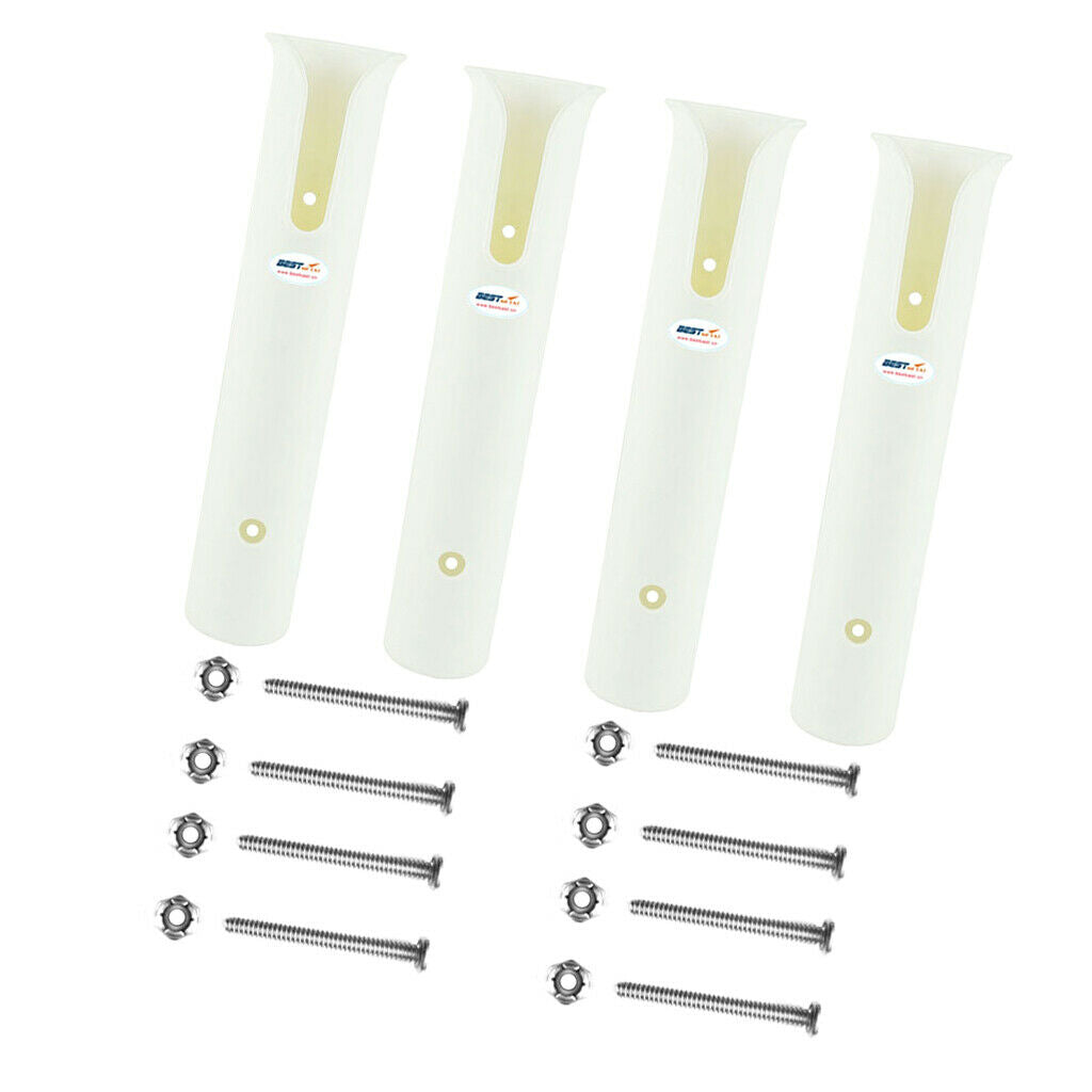 4x Fishing Rod Holder (Holds 4 Rods) Reel Storage with Screws - 270mm Long -