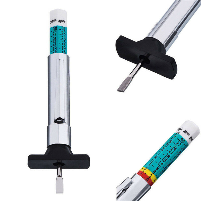 Car Tire Depth Gauge Tester Color Tyre Tread Metric Gage Motors Measures T.l8