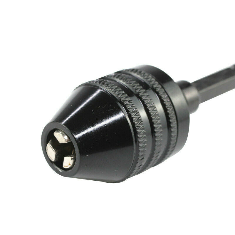 1/4" Keyless Chuck Conversion Hex Shank Adapter Drill Bit Quick Change Driver