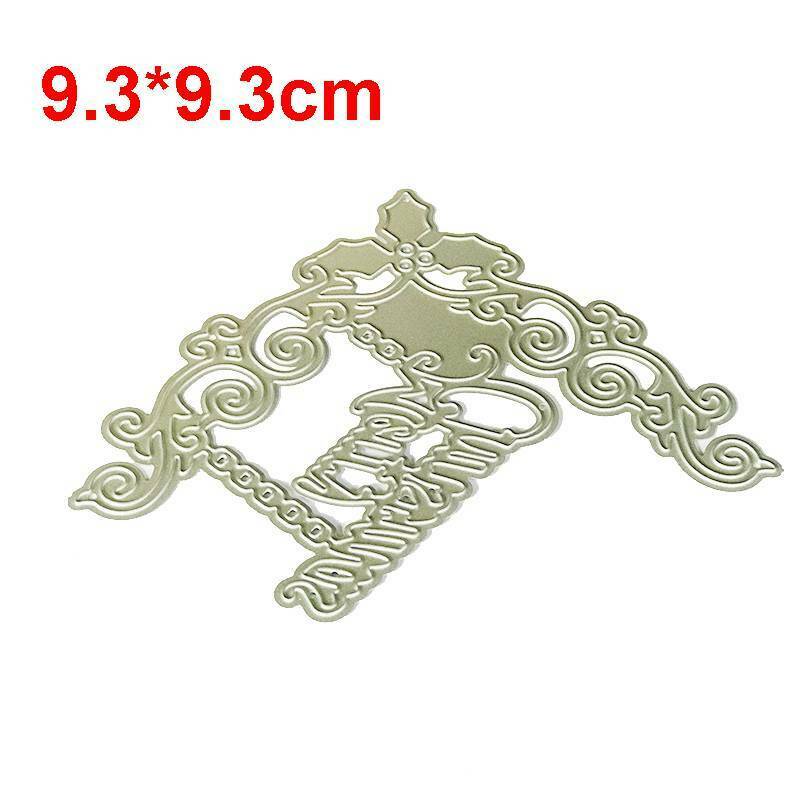 Merry Christmas Metal Cutting Dies Stencil for DIY Scrapbook Photo Album .l8