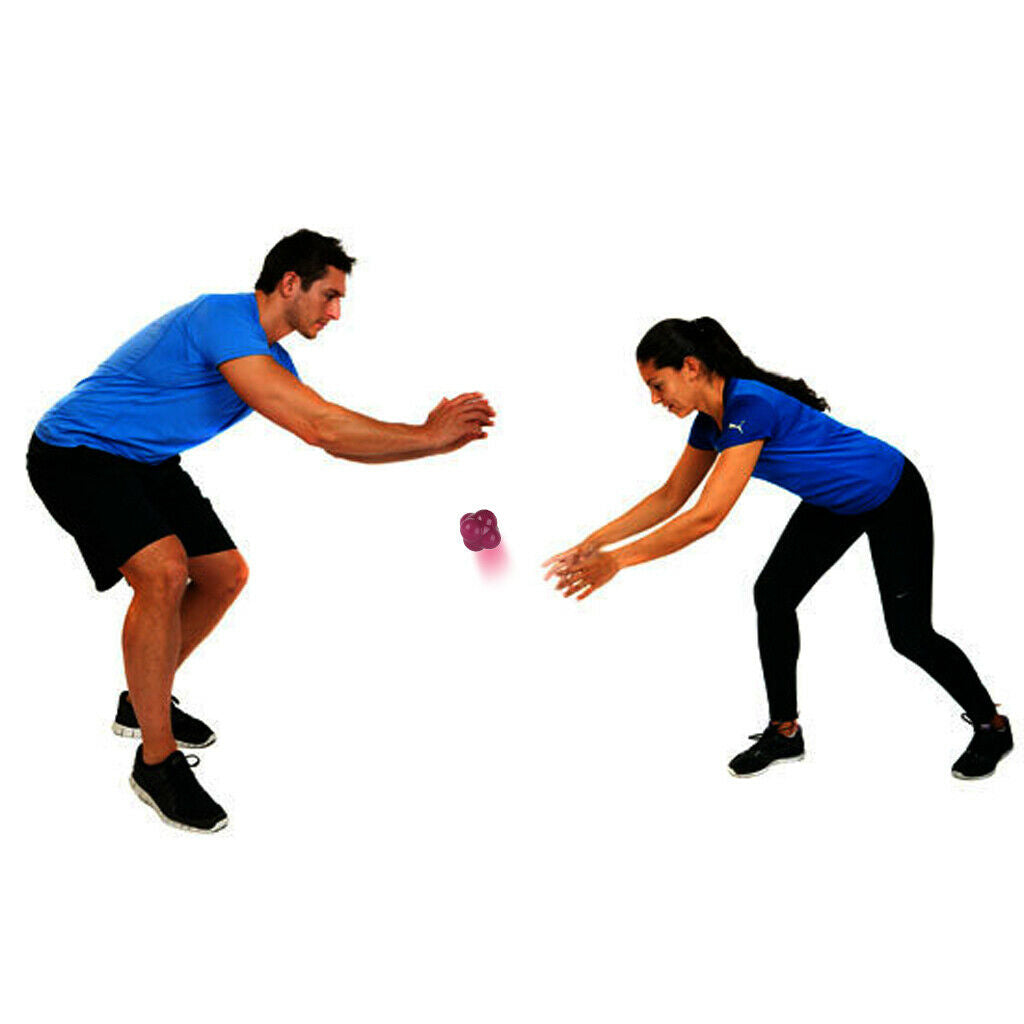 Red Silicone Reaction Ball - Soccer / Baseball / Softball Trainer for Improve