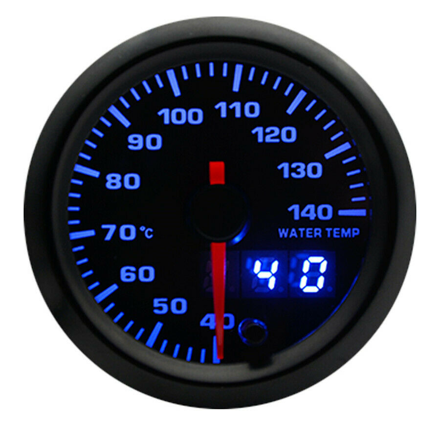 Water Temp Gauge Digital LED Temperature Car Universal Meter 2" 52mm 7 Color