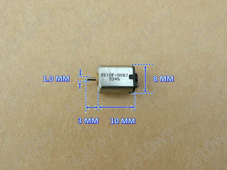 5x 3V DC Motor 35000RPM Metal Brushed K10 Micro Electric Motor with 0.2M 9T Gear