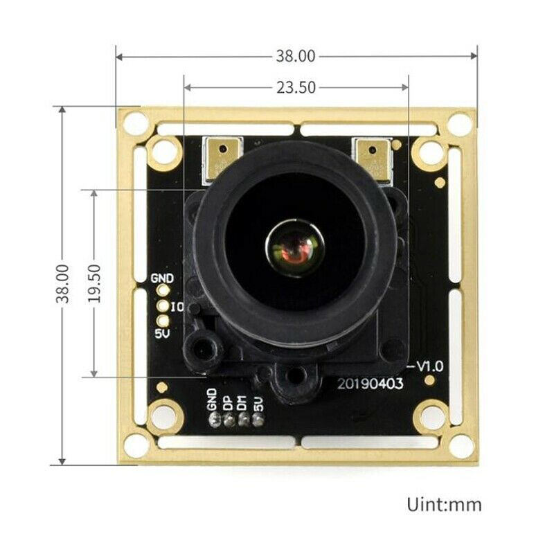 IMX335 5MP USB Camera (A) 2592X1944,Large Aperture, 2K Video Recording, Plu R2U3