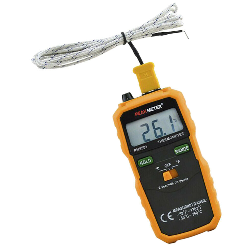 Thermocouple Thermometer,K Type Digital Temperature Meter 2Times/S,Standard