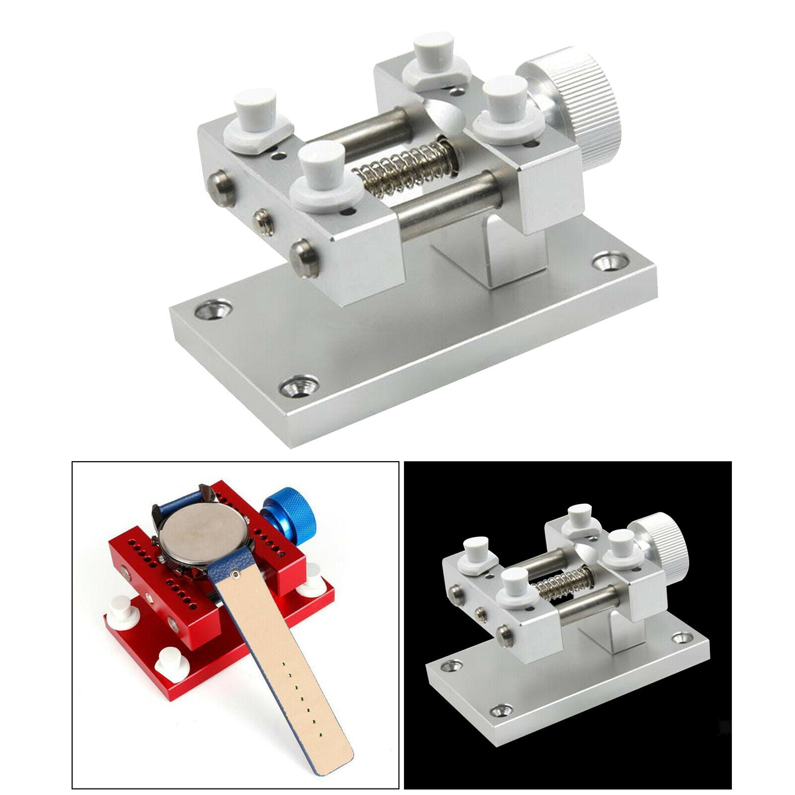 Metal Watch Strap Removal Device Adjustable Tool Base Repair for Watchmaker