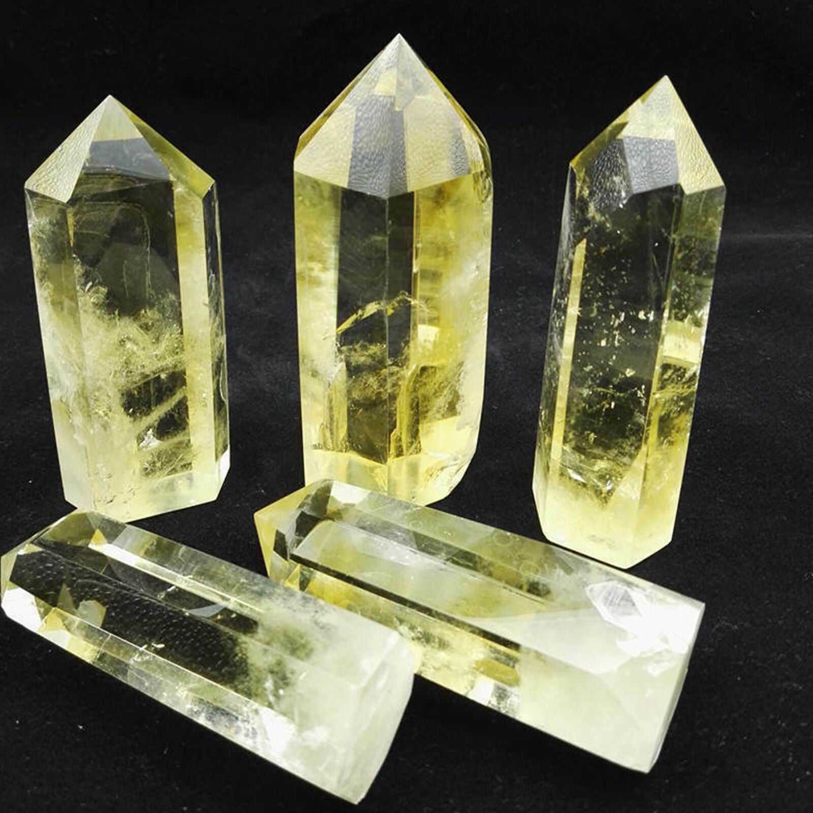 50-60mm Smoky Citrine Crystal Point Wand Quartz Obelisk Stone