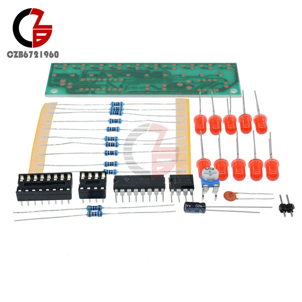 5pcs New NE555+CD4017 Light Water Flowing Light LED Module DIY Kit