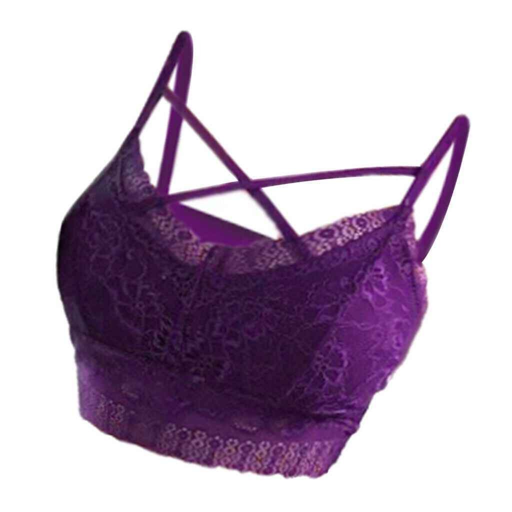 Women's Comfort Sexy Embroidered Lace Unpadded Push up Everyday Bra L