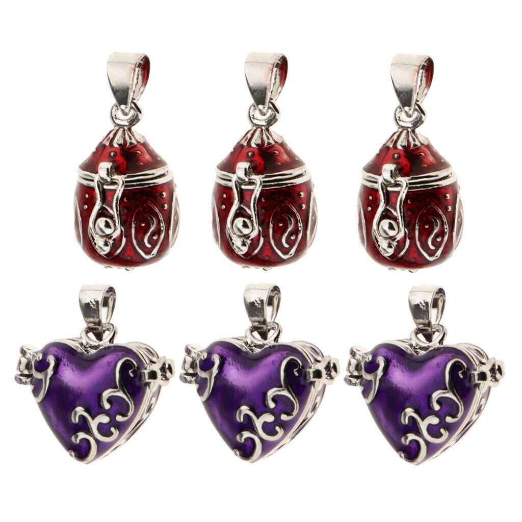 6pcs Charms Pet Urn Pendant for Ashes Hair Keepsake Memorial Jewelry DIY