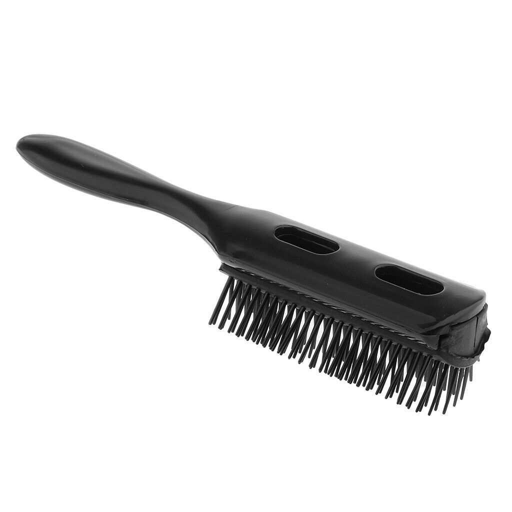 Black Salon Adjustable Anti-Static Hairdressing Hair Styling Comb Brush Tool -