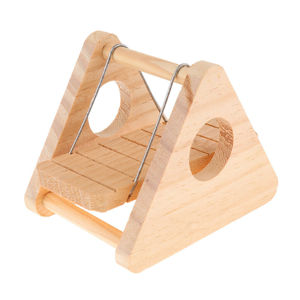 Wooden Exercise Swing, Sports Toys for Small Animals, Hamster, Mouse, Rat,