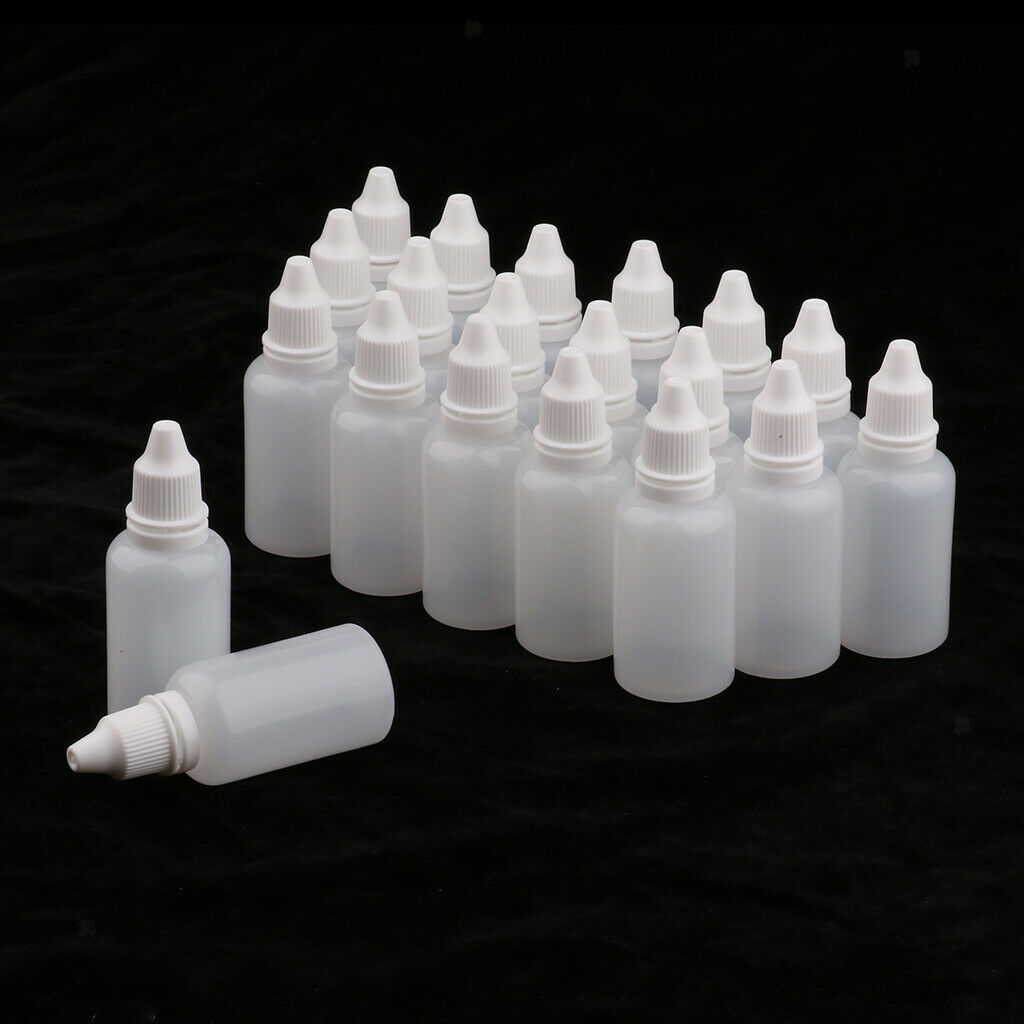 20pcs Essential Oil Bottles, Dropper Bottle Applicator Squeezable Dropping