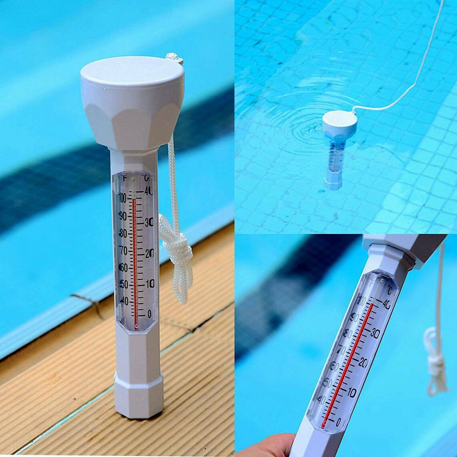 Durable Floating Pool Thermometer Easy Read SPA Buoy Float Meter Tester